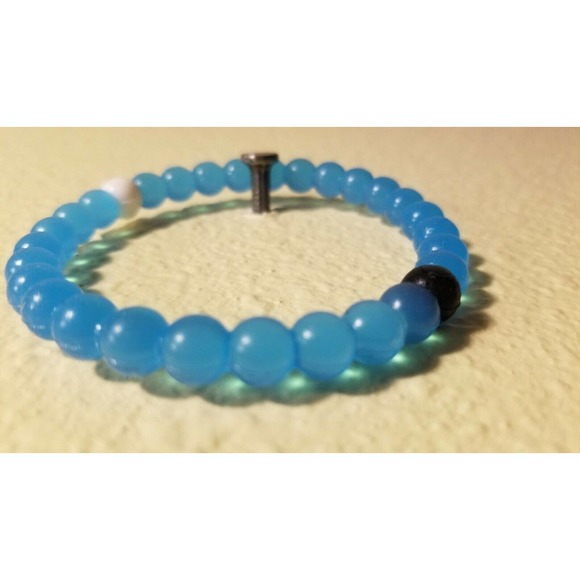 Lokai Bracelet Blue Water  Find Your Balance Size L Find Your Balance - Picture 3 of 4